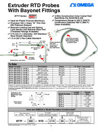 Thumbnail of document Data Sheet - BTTF Bayonet Style RTD Probes